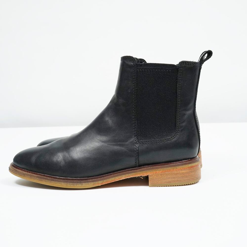 Clarks Clarkdale Arlo Chelsea Boots Black Leather Women's 7.5 M UK 5 EU 38